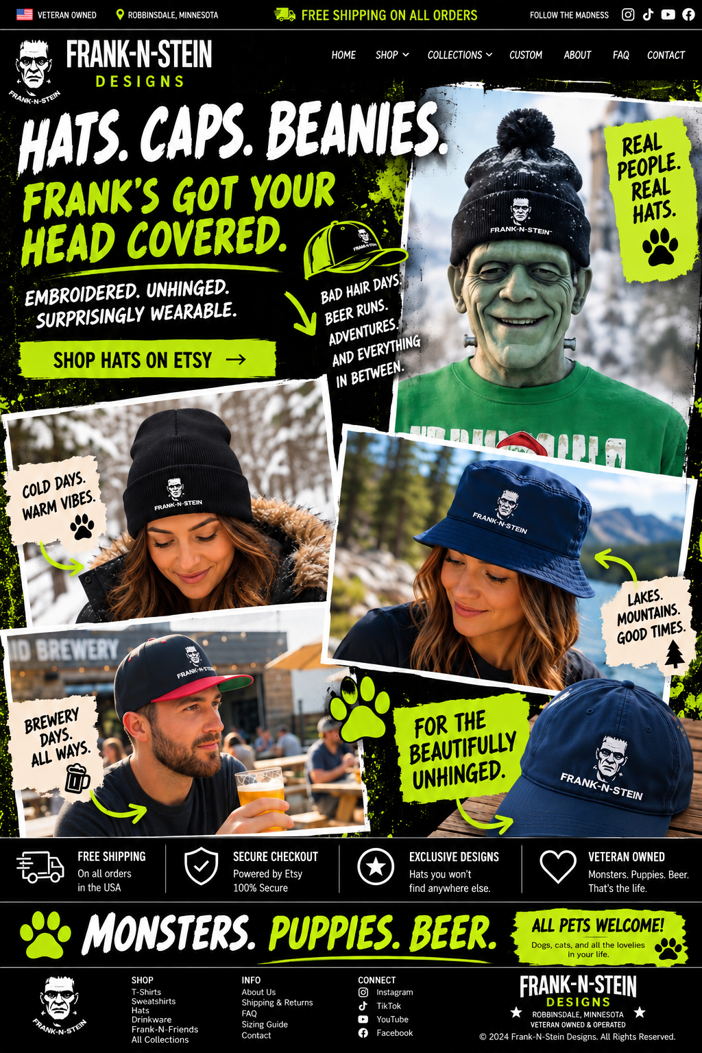 Hats, Caps & Beanies
