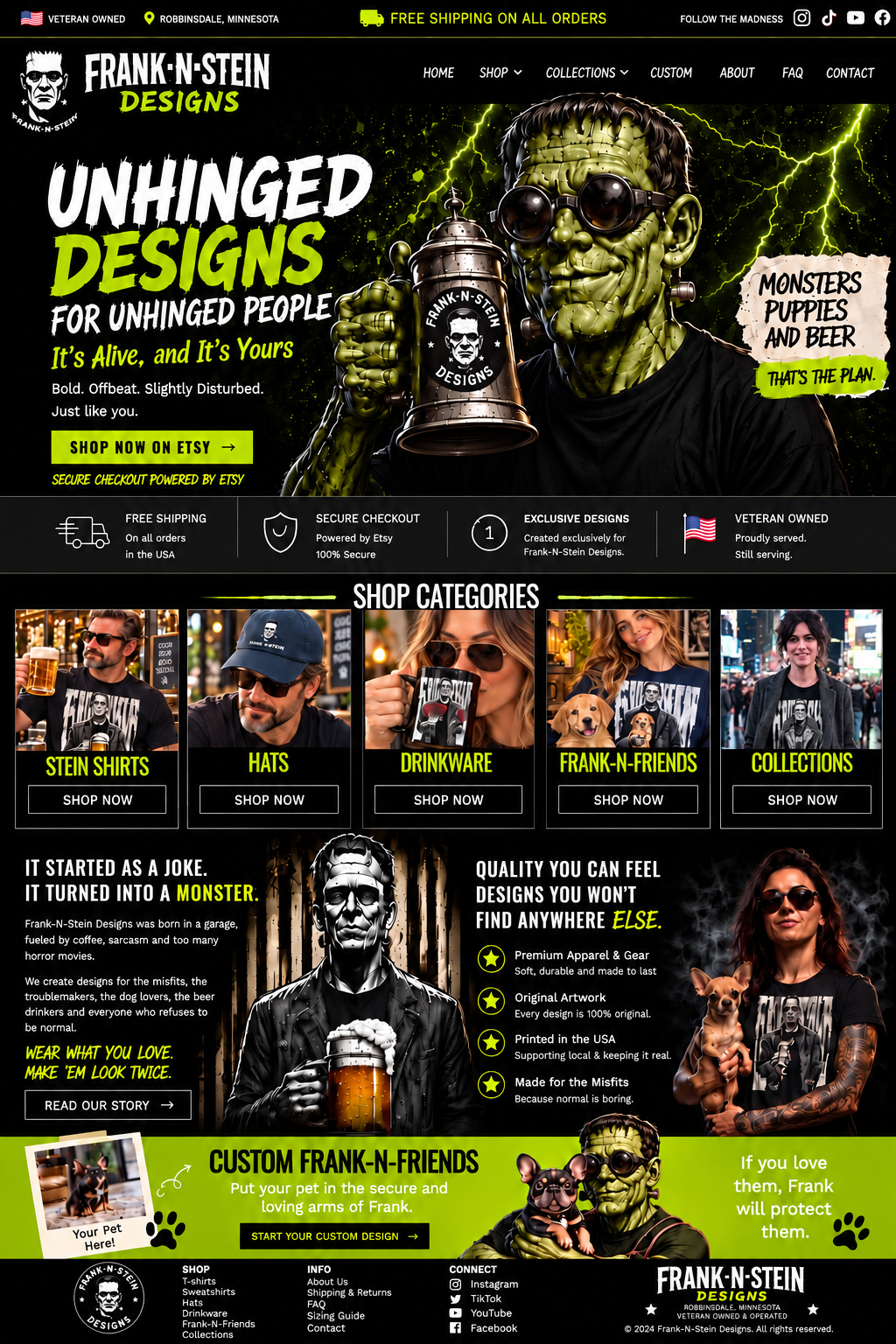 Frank-N-Stein Designs